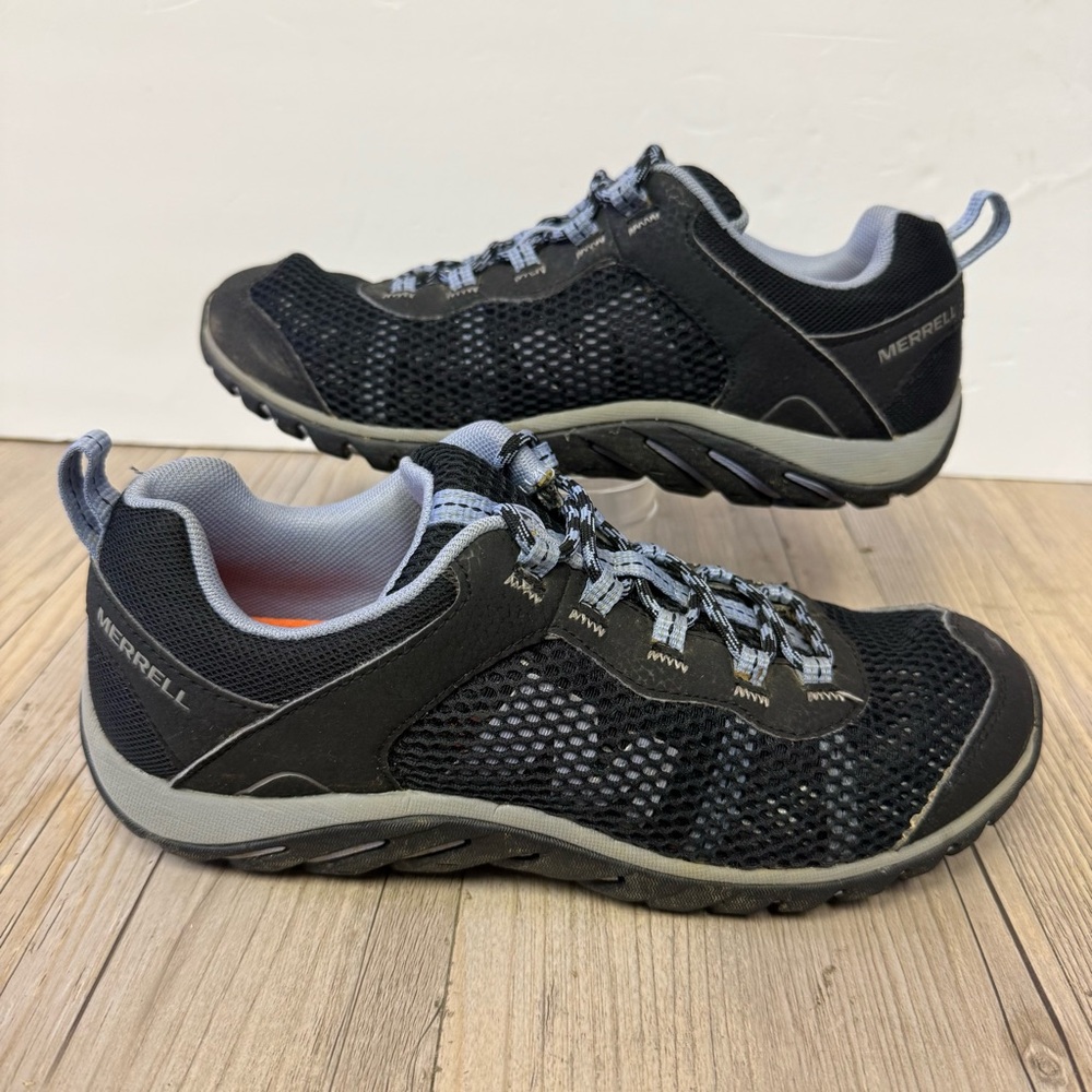 Merrell Womens Size 8.5 Riverbed Hiking Shoes Blue Air Cushion Sneakers